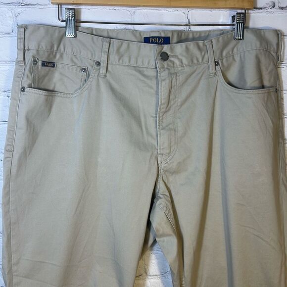 Polo Ralph Lauren Pants Mens 38 The Prospect Straight Chino Pants Trousers - Picture 2 of 14